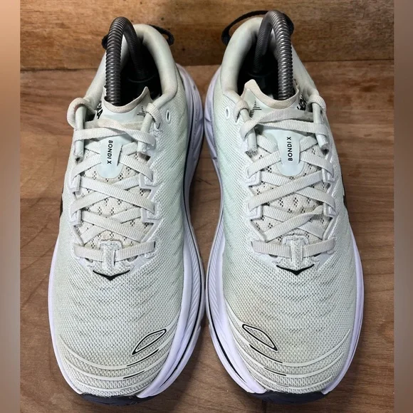 Hoka One One Bondi X CUSHIONED Womens Size 8 Running Shoes Sneakers Blue Glass - Picture 3 of 12